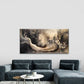 Pattern of Surging Ocean Waves Wall Art Canvas Office Home Room Framed 120x60cm