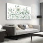 Elegant Flowers Abstract Green Botanical Wall Art canvas office home room framed 120x60cm