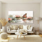 Butterfly and water Lilies Wall Art Canvas Office Home Room Framed 120x60cm
