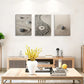 3pcs Zen Sandstone Modern Heart Pattern Design Metal Print Ready to Hang Art