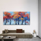Abstract Painting Autumn Tree Wall Art Canvas Office Home Room Framed 120x60cm