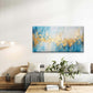 Abstract with Golden Leaf Accen Wall Art Canvas Office Home Room Framed 120x60cm
