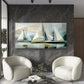 Abstract Sailboats Art Wall Art Canvas Office Home Room Framed 120x60cm