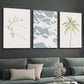 3pcs Abstract Palm Trees, Minimalist Beach Wall Art Set Canvas Framed 40x60cm - High Quality Print 100% Australian Made Wall Canvas Ready to Hang