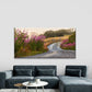 Misty Country Road Path Wall Art Canvas Office Home Room Framed 120x60cm