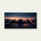 Five performance cars at sunset Wall Art Canvas Office Home Room Framed 120x60cm