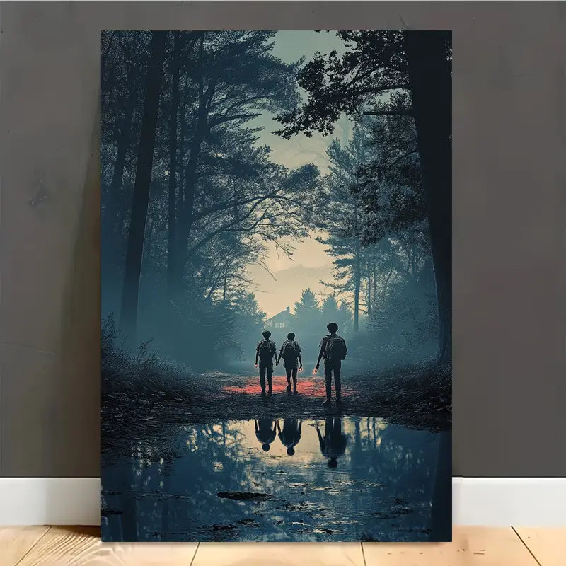 Misty Forest Chic Unframed Canvas Art  Print 100% Australian Made 40x60cm Stretched Canvas Ready to Hang