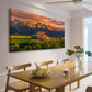Grand Teton National Park Snow Capped Mountains Warm Sunset Hues Wall Art canvas office home room framed 120x60cm