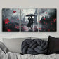 3pcs Romantic London Big Ben Metal Print Ready to Hang Art