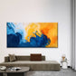 Fluid Movement Dynamic Flow Wall Art Canvas Office Home Room Framed 120x60cm