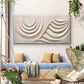 Curved Sculpture Abstract Paint Wall Art Canvas Office Home Room Framed 80x45cm