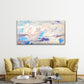 Abstract Design of Clouds Wall Art Canvas Office Home Room Framed 80x45cm