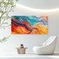 Vibrant Fluid Abstract Motion Wall Art Canvas Office Home Room Framed 120x60cm