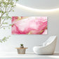 Rose Quartz Golden Ripples Wall Art Canvas Office Home Room Framed 120x60cm