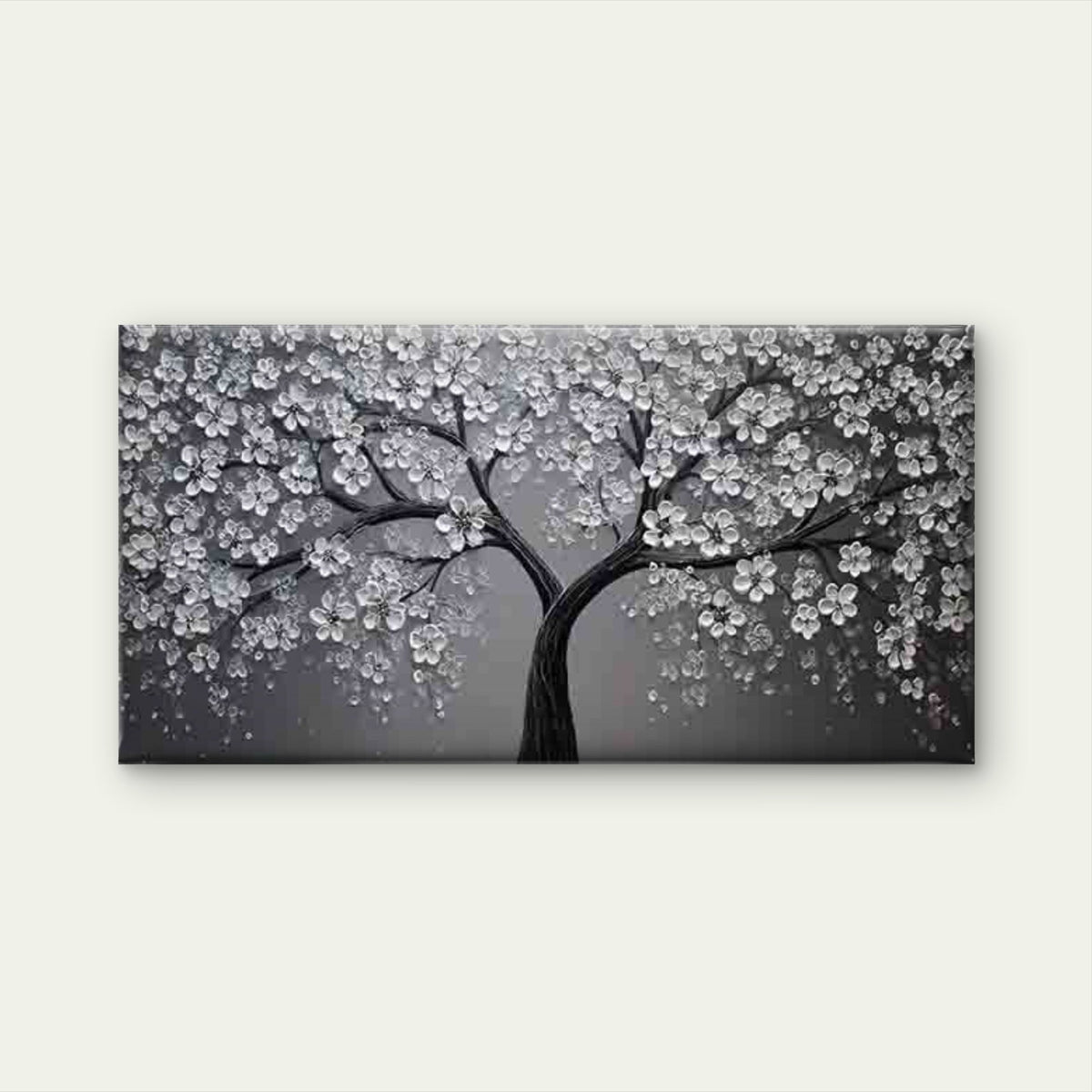 Cherry Blossom Tree Wall Art Canvas Office Home Room Framed 120x60cm