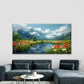 Abstract Flower Field Wall Art Canvas Office Home Room Framed 120x60cm