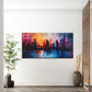 Abstract City Skyline Panorama Wall Art Canvas Office Home Room Framed 80x45cm