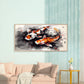 Two Beautiful Koi Fish Wall Art Canvas Office Home Room Framed 120x60cm