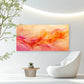 Abstract Orange Pink Glow Wall Art Canvas Office Home Room Framed 120x60cm