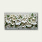 White Floral Arrangement Wall Art Canvas Office Home Room Framed 80x45cm