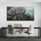 Tree Decor Foggy Trail Wall Art canvas office home room framed 120x60cm
