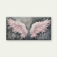 Pink Angel Wings Wall Art Canvas Office Home Room Framed 120x60cm