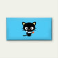 Cute Black Cat Chococat Wall Art Canvas Office Home Room Framed 120x60cm