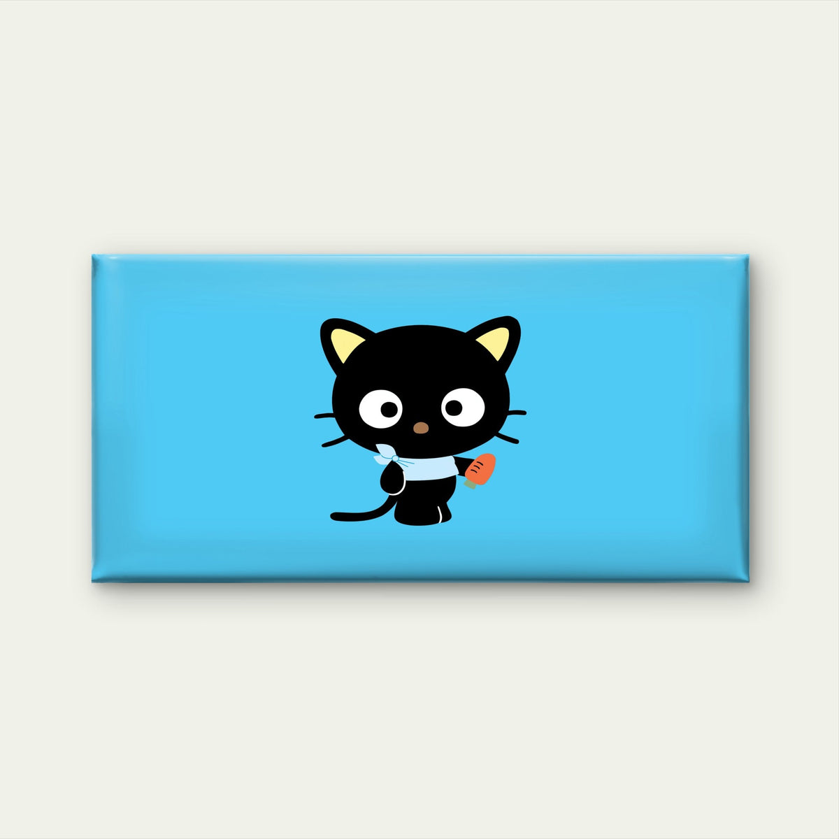 Cute Black Cat Chococat Wall Art Canvas Office Home Room Framed 80x45cm