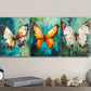 3pcs Butterfly Painting Metal Print Ready to Hang Art