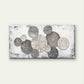 Abstract Featuring Circular Wall Art Canvas Office Home Room Framed 120x60cm
