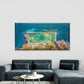 Cliffside Tennis Court Wall Art Canvas Office Home Room Framed 80x45cm