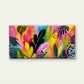 Foliage & Tropical Botanical Wall Art Canvas Office Home Room Framed 120x60cm