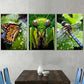 3pcs Nature Creatures Close-Up Animal Art Wall Art Set Canvas Framed 40x60cm - High Quality Print 100% Australian Made Wall Canvas Ready to Hang