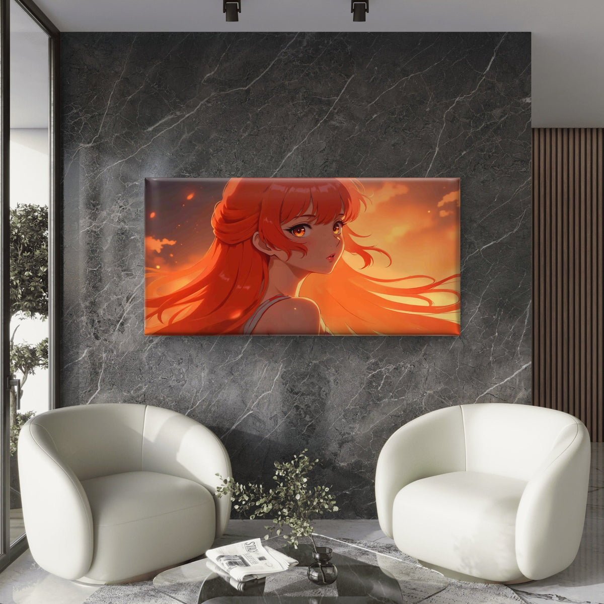The Legend of the Flame Wall Art Canvas Office Home Room Framed 120x60cm