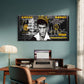 Crowned Mobster Cash Money Print Wall Art Canvas Office Home Framed 120x60cm