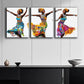 3pcs Traditional dress dancing girls Metal Print Ready to Hang Art