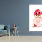 Pink Flowers & Gold Perfume Bottle Fashion Print 100% Australian Made Stretched Canvas Ready to Hang - FS - 133