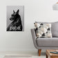 Dog Wearing Sunglasses and a Leather Jacket Print 100% Australian Made 40x60cm Stretched Canvas Ready to Hang