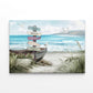 Painting Of a Boat Beach Is My Happy Place Print 100% Australian Made 60x40cm Stretched Canvas Ready to Hang