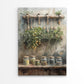 Painting Of Shelf with Jars and Plants Print 100% Australian Made 40x60cm Stretched Canvas Ready to Hang