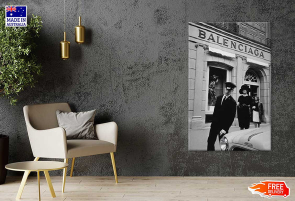 Fashion Store Front B&W Print 100% Australian Made Stretched Canvas Ready to Hang - FS - 163