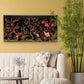 Chinoiserie Crane Bird Pattern Wall Art Canvas Office Home Room Framed 120x60cm