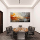 Rust Orange Grey Grungy Texture Wall Art Canvas Office Home Room Framed 120x60cm