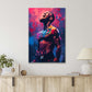 UFC Fighter By A Color Background Print 100% Australian Made 40x60cm Stretched Canvas Ready to Hang