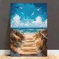 Beach Pathway & Sea Sky Abstract Print 100% Australian Made 40x60cm Stretched Canvas Ready to Hang