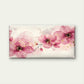 Pink Watercolor Flower Blossoms Wall Art Canvas Office Home Room Framed 120x60cm