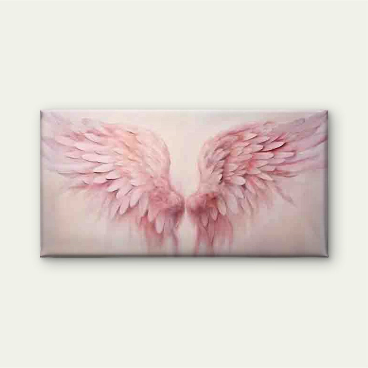 Abstract Pink Angel Wings Wall Art Canvas Office Home Room Framed 120x60cm