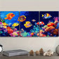 3pcs Tropical Fish Sea Metal Print Ready to Hang Art