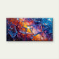 Abstract With Broken Glass Wall Art Canvas Office Home Room Framed 120x60cm