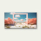 Pastel Horizon Frame Wall Art Canvas Office Home Room Framed 120x60cm